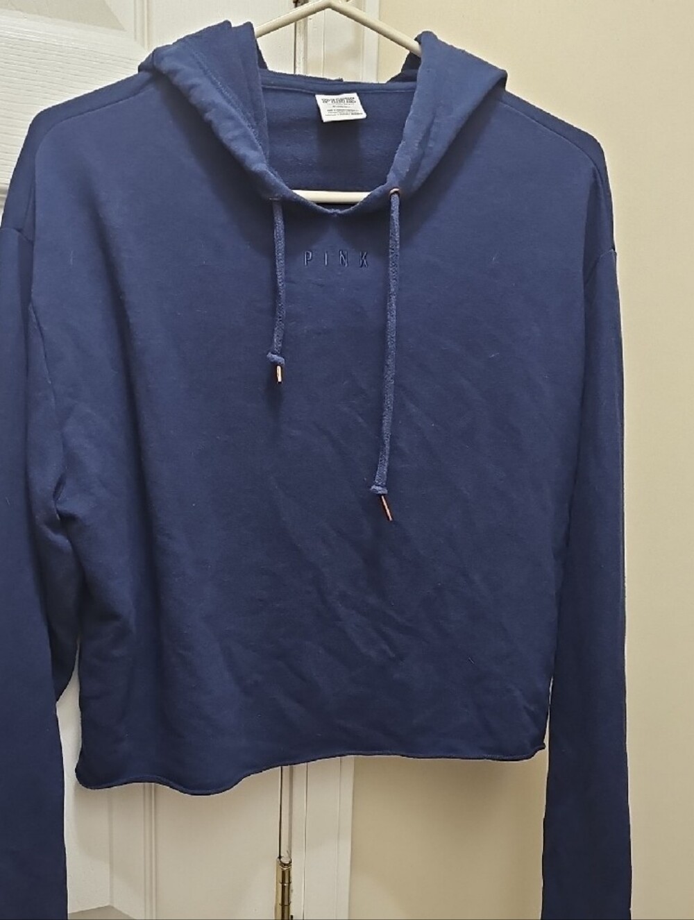 PINK Victoria's Secret Navy Blue Cropped Pullover